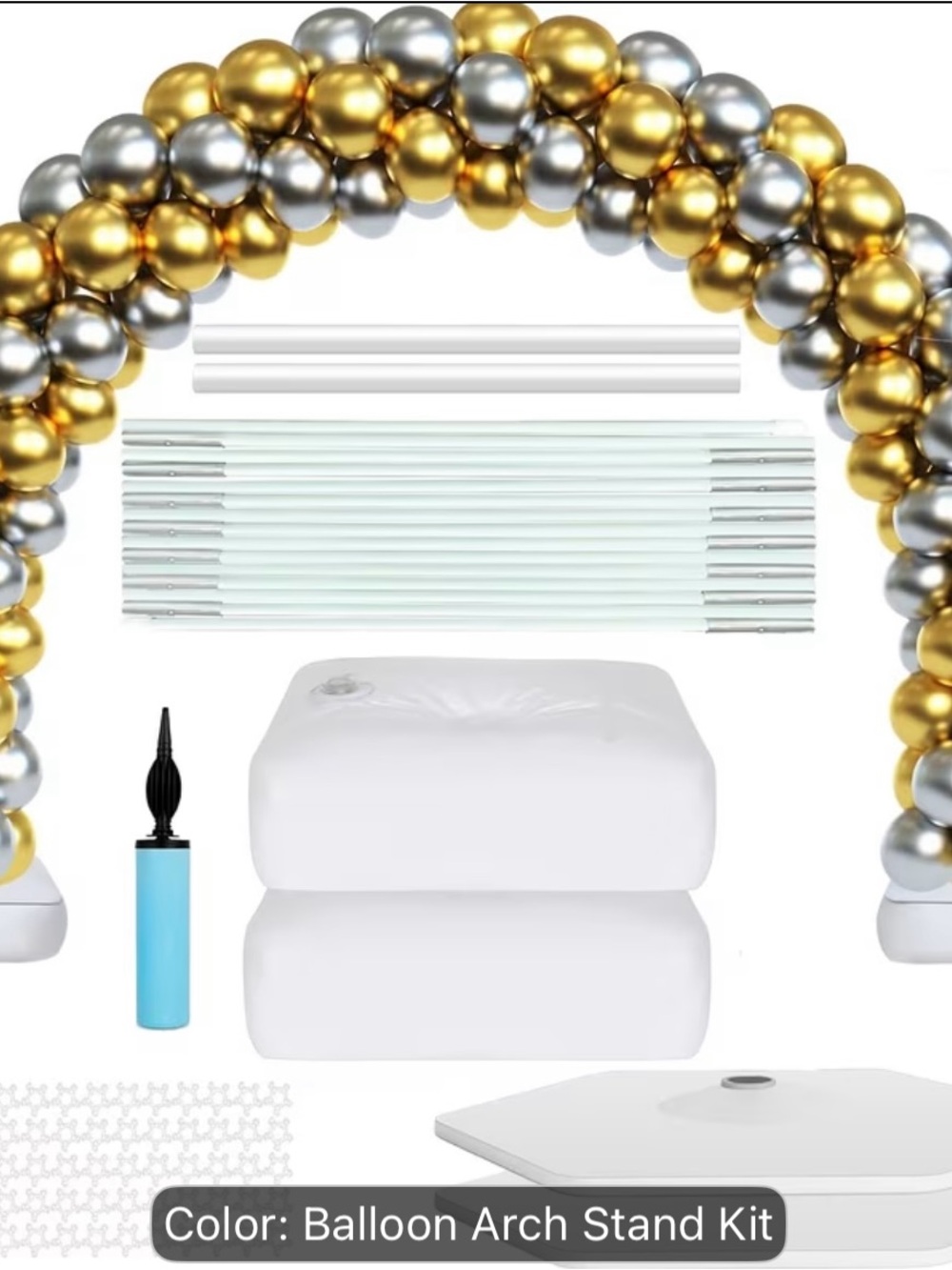 Balloon arch stand kit